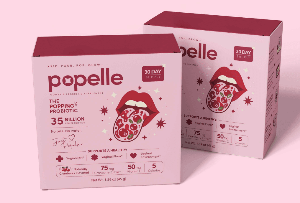 Two Popelle cranberry 30-day supply boxes